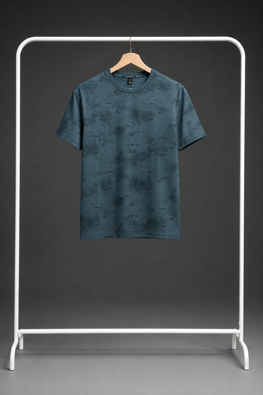 Slate Blue Shadow Print T-Shirt